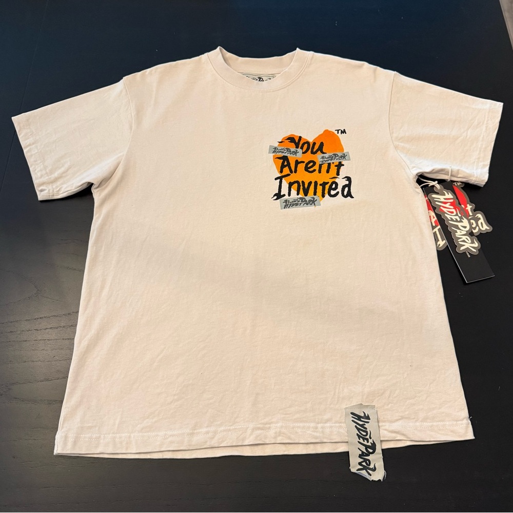 HydePark You Aren't Invited Graphic Tee - Cream